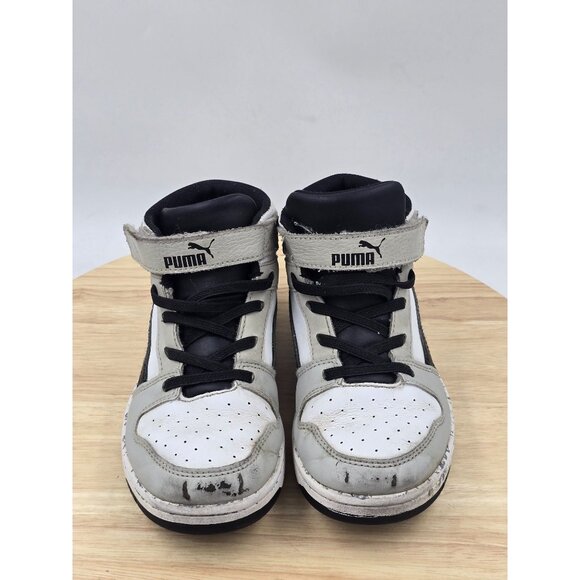 Puma Rebound LayUp Mid Little Kid 'Grey Violet Black' size 1C - Picture 3 of 9